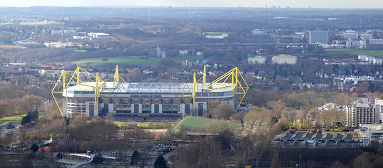 Luftaufnahme Westfalenstadion.