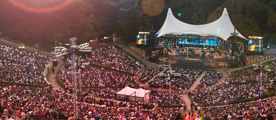 Konzert in der Waldbühne Berlin.